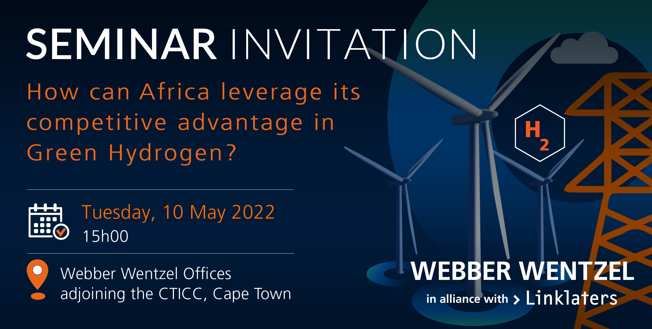 Seminar Invitation - How can Africa leverage its competitive advantage in Green Hydrogen?